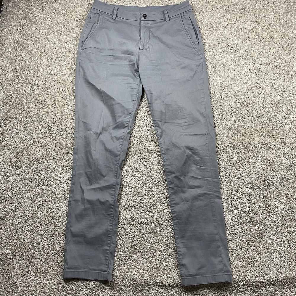 Birddogs‎ Boomstick Gray Slim Fit Performance Chino Pants Mens 30x32 Stretch